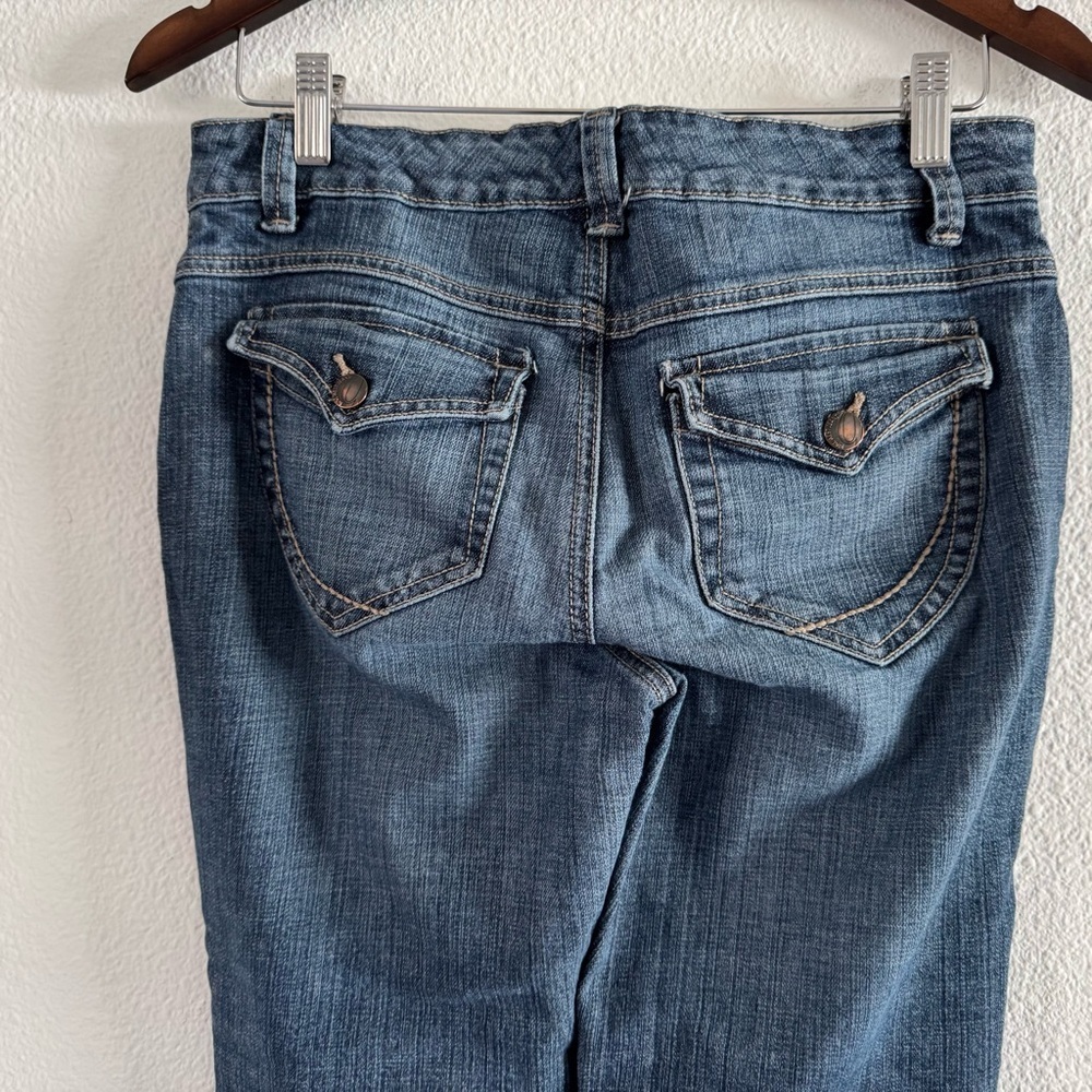 Nine West Y2K Jeans Denim Bootcut Medium Wash Mid Rise Zip Closure Size 6 / 27 - Picture 6 of 16